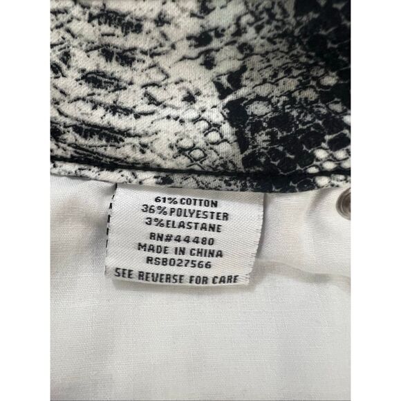 Tinseltown Junior Grey Snake Print 5-Pocket Stretch Slim Leg Jean Size 7 Zipper - Picture 10 of 12